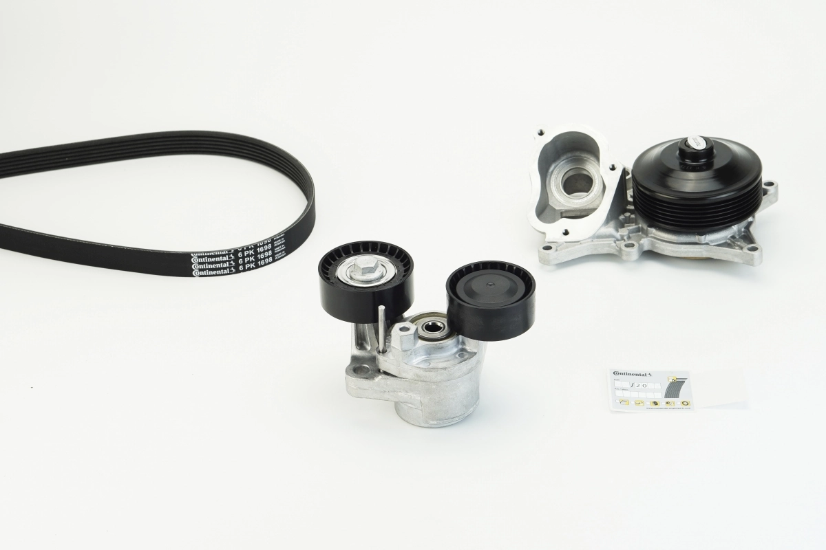 Water Pump + V-ribbed Belt Kit